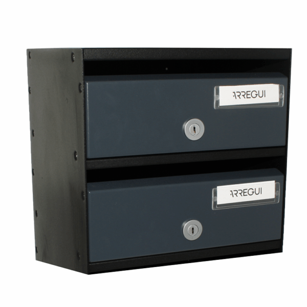 Casellario Postale Condominiale modello Adapta h3740 Gruppo 2 Misura mm.240x250x440h Antracite   Arregui